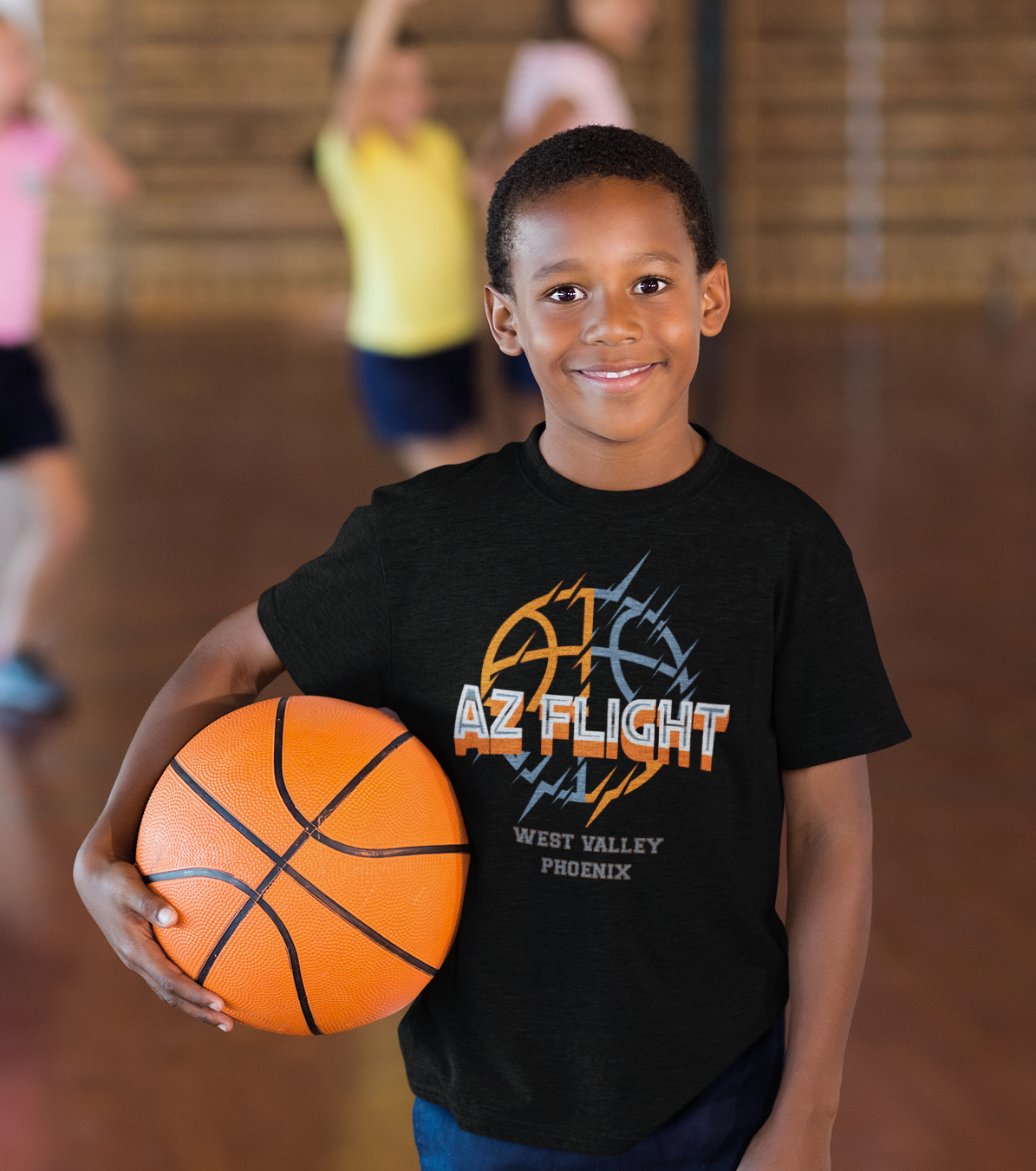 Youth player in team gear at practice